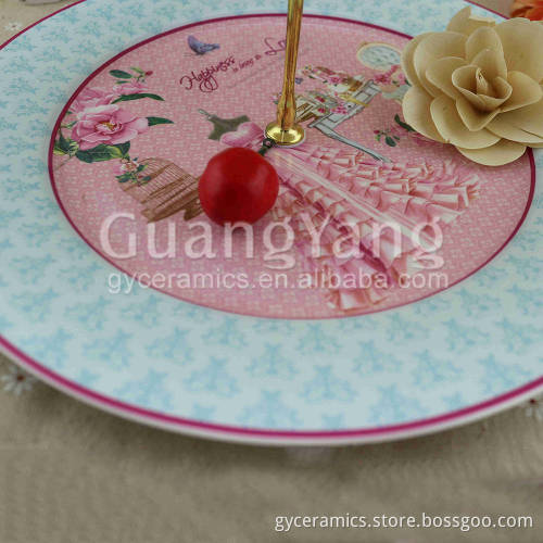 Fashionable Design Porcelain Ceramic Plate Printing
